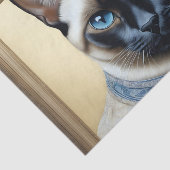 Feline Elegant Siamese Seidenpapier (Ausschnitt)