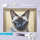 Feline Elegant Siamese Seidenpapier (Handwerk)