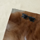 (Feline Extravagant) Kitty Contemplation: Cat Foto Strandtuch (Beispiel)