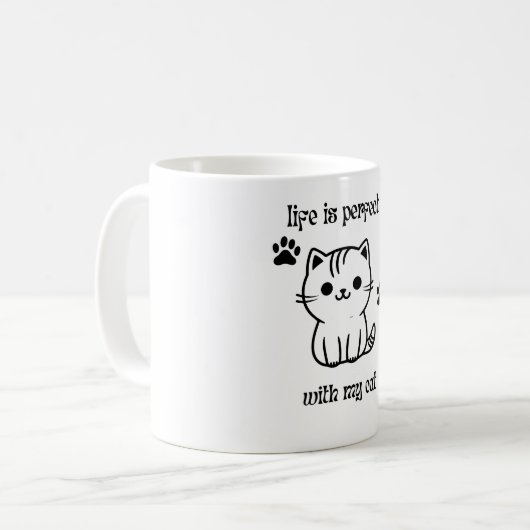 Feline Fancies: Ihre neue Lieblings-Cat-Tasse Kaffeetasse (Vorderseite Links)
