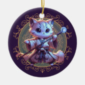 Feline Fantasy Adventure Keramik Ornament (Vorne)