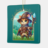 Feline Fantasy Adventure Keramikornament (Links)