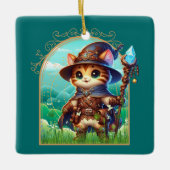 Feline Fantasy Adventure Keramikornament (Vorderseite)