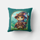 Feline Fantasy Adventure Kissen (Rückseite)