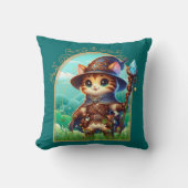 Feline Fantasy Adventure Kissen (Vorderseite)