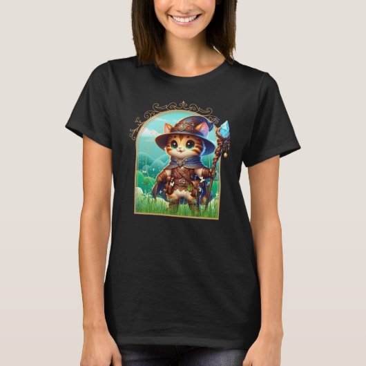 Feline Fantasy Adventure T-Shirt (Vorderseite)