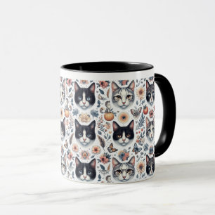 Feline Fantasy: Ein Whimsikischer Tanz von Katzen  Tasse