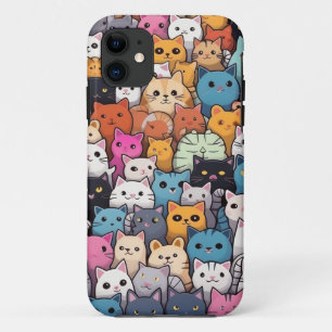 Feline Fantasy: Niedliche Anime Cats Galore Case-Mate iPhone Hülle