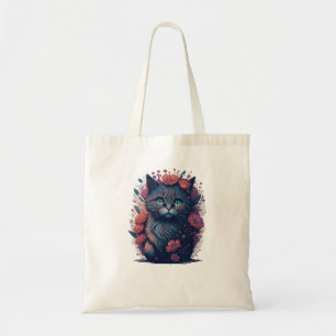 Feline Fashion Tote Bag Tragetasche