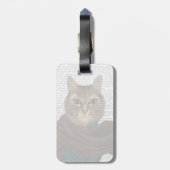 Feline Fashionista Gepäckanhänger (Rückseite vertikal)