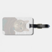 Feline Fashionista Gepäckanhänger (Rückseite horizontal)