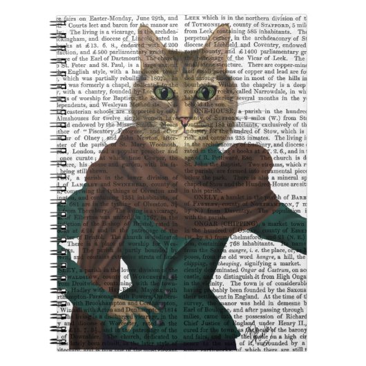 Feline Fashionista Notizblock (Vorderseite)