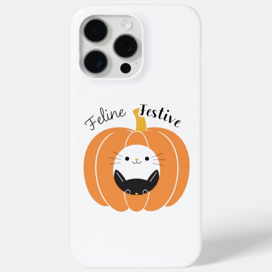 Feline Festive Pumpkin Cats Phone Case (Rückseite)