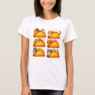 Feline Fiesta in einem Taco T-Shirt