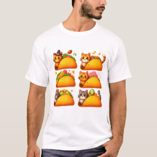 Feline Fiesta in einem Taco T-Shirt