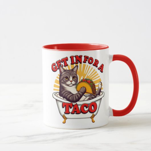 Feline Fiesta in einer Tube Tasse (Rechts)