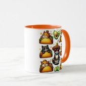 Feline Fiesta: Katzen und Tacos Tasse (VorderseiteRechts)