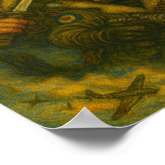 Feline Fighter Aces Poster (Ecke)