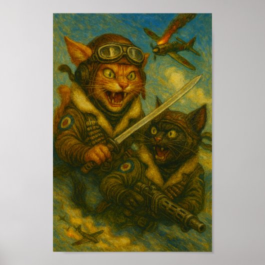 Feline Fighter Aces Poster (Vorne)