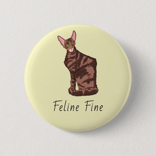 Feline Fine Button (Vorderseite)