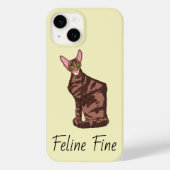 Feline Fine Case-Mate iPhone Hülle (Rückseite)