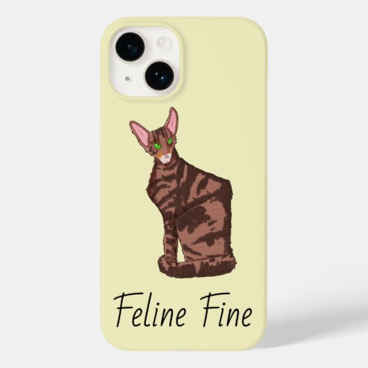 Feline Fine Case-Mate iPhone Hülle (Rückseite)