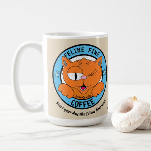 FELINE FINE COFFEE Niedlicher Cartoon Cat Señor Ga Kaffeetasse