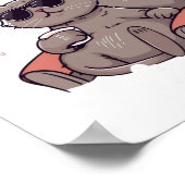 Feline Fine Digital Download - Perfekt für DTF Pri Poster (Ecke)