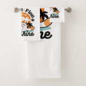 Feline Fine in the Sunshine - Entspannte Tropenkat Badhandtuch Set (Insitu)