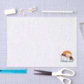 Feline Fine in the Sunshine - Entspannte Tropenkat Seidenpapier (Handwerk)