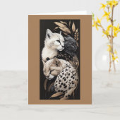 FELINE FINESSE #1 KARTE (Gelbe Blume)