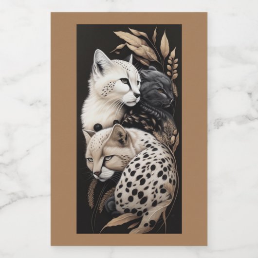 FELINE FINESSE #1 LEBENSMITTELETIKETT (Einzelnes Label)