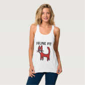FELINE FIT CAT LOVER WORKOUT-T - Shirt (Vorderseite Vollansicht)