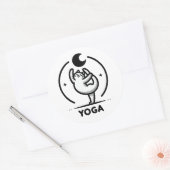 Feline Flexibilität Runder Aufkleber (Umschlag)