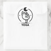 Feline Flexibilität Runder Aufkleber (Tasche)