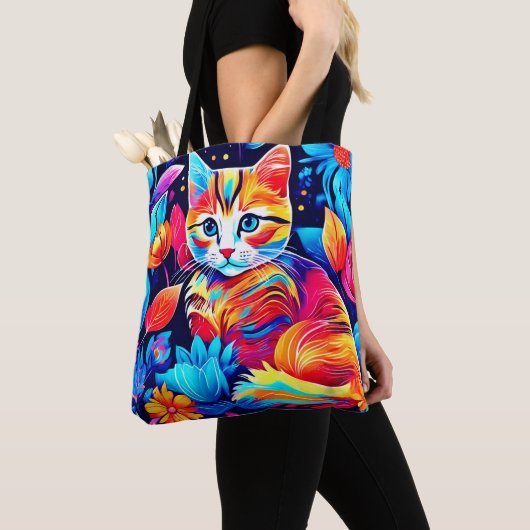 Feline Floral Fantasy Tasche (Von Nahem)