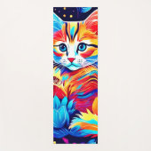Feline Floral Fantasy Yogamatte (Vorderseite)