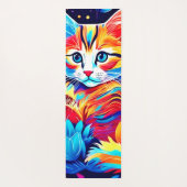 Feline Floral Fantasy Yogamatte (Rückseite)