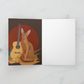 Feline & Folk Music Greeting Card Karte (Innenseite)