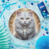 "Feline Fortune: The Diamond Dripped Diva" Pappteller (Party)