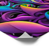 Feline Fraktal Beauty 245 Poster (Ecke)