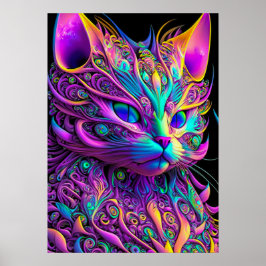 Feline Fraktal Beauty 245 Poster