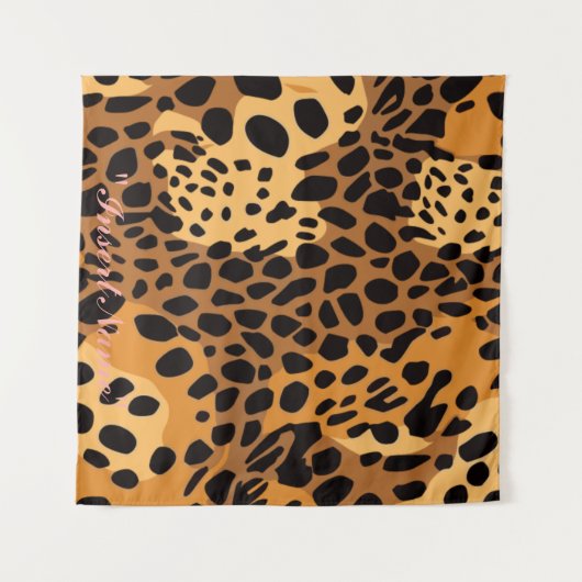 Feline Freckles Wandteppich (Vorderseite (Horizontal))