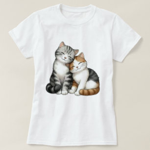 🐱Feline Freunde – T-Shirt Freundschaft mit süßen 