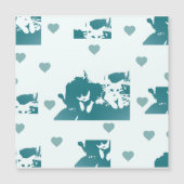 Feline Friends. Adorable Kitten Duo. Magnetkarte (Vorderseite)