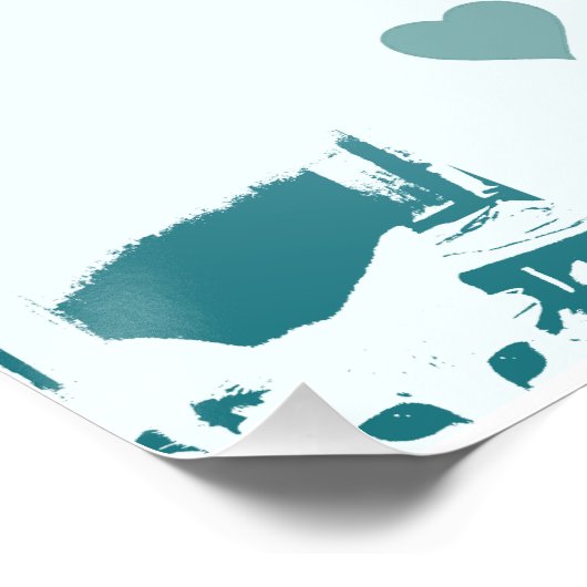 Feline Friends. Adorable Kitten Duo. Poster (Ecke)