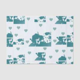 Feline Friends. Adorable Kitten Duo. Seidenpapier