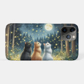 Feline Friends und der Mondlicht Case-Mate iPhone Hülle (Rückseite (Horizontal))