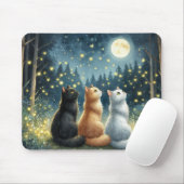 Feline Friends und der Mondlicht Mousepad (Mit Mouse)