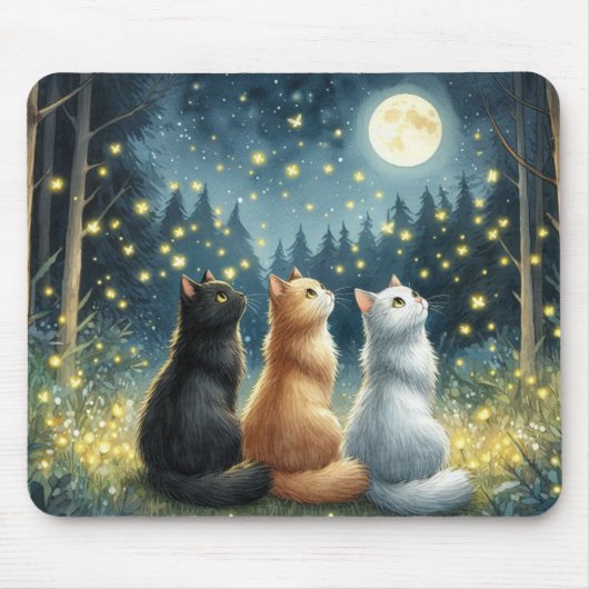 Feline Friends und der Mondlicht Mousepad (Vorne)
